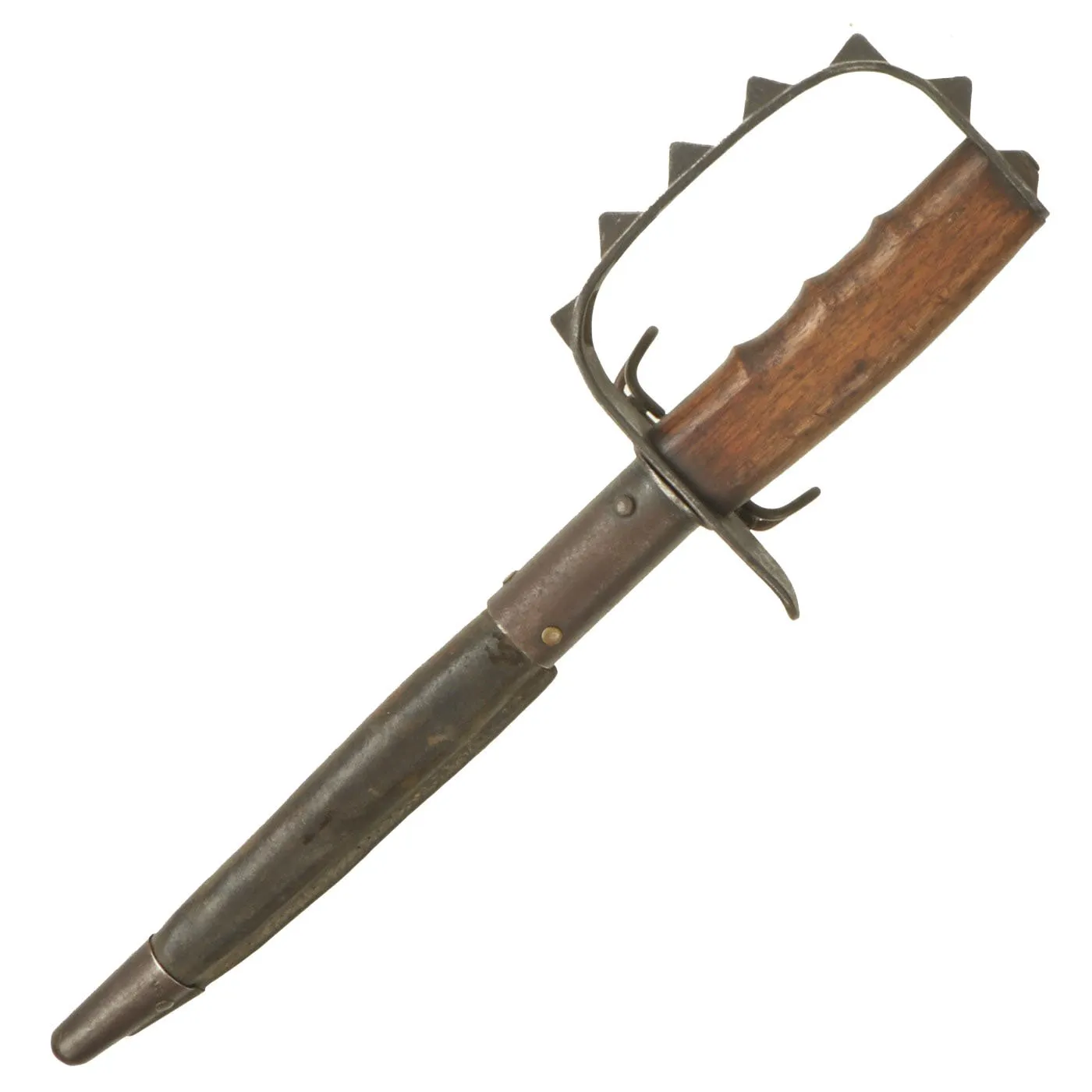 Original U.S. WWI M1917 Trench Knife by L.F. & C. dated 1917 with Jewell Scabbard
