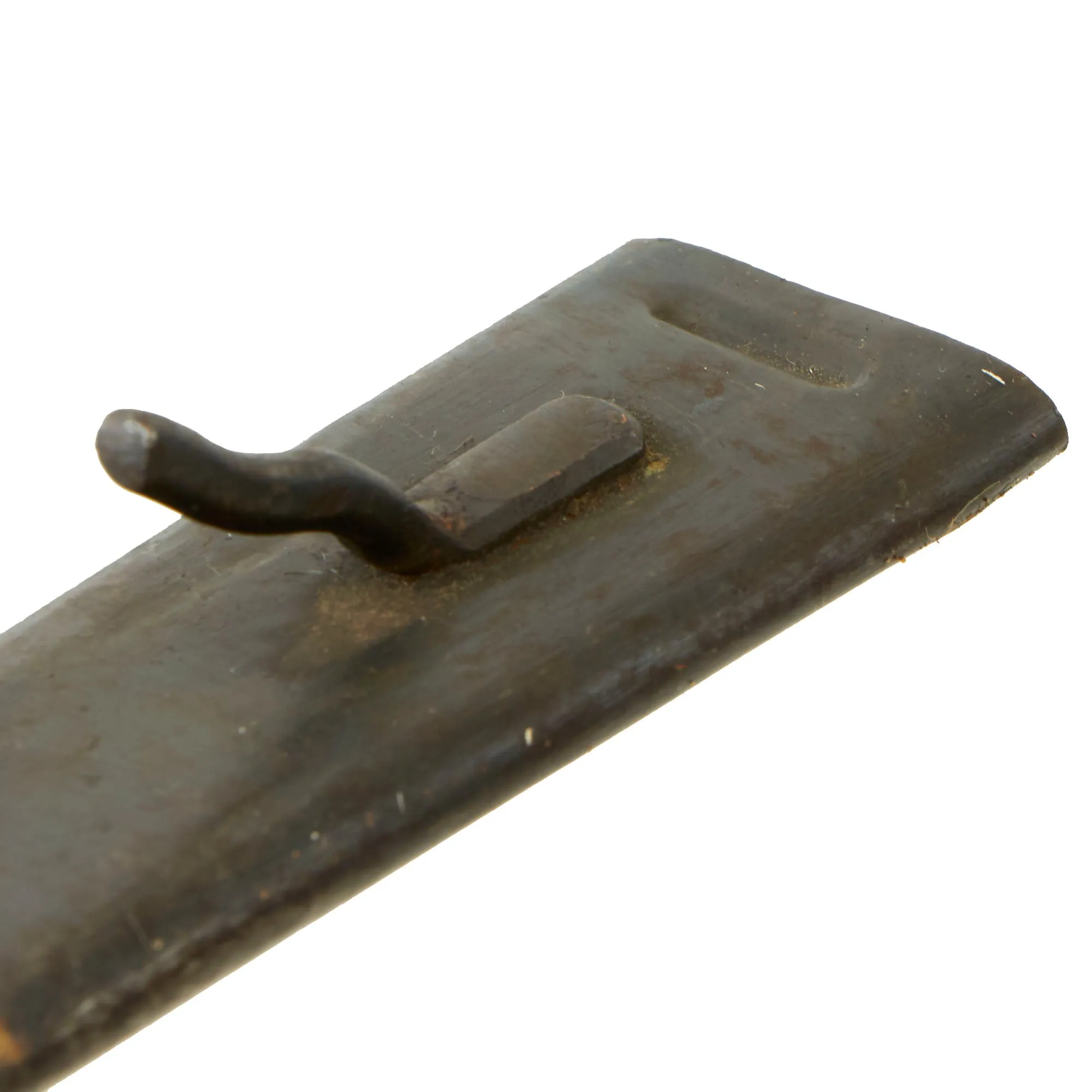 Original U.S. WWI Model 1918 French Made Mark I Trench Knife by AU LION with Correct Steel Scabbard