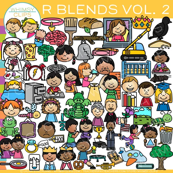 R Blends Clip Art Volume Two