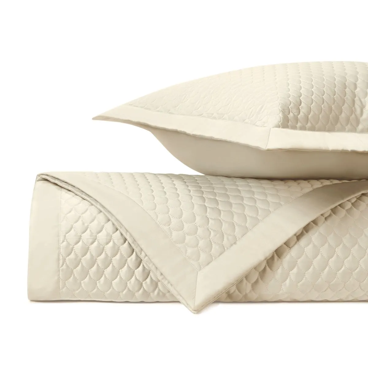 Raindrop Quilted Ivory by Home Treasures