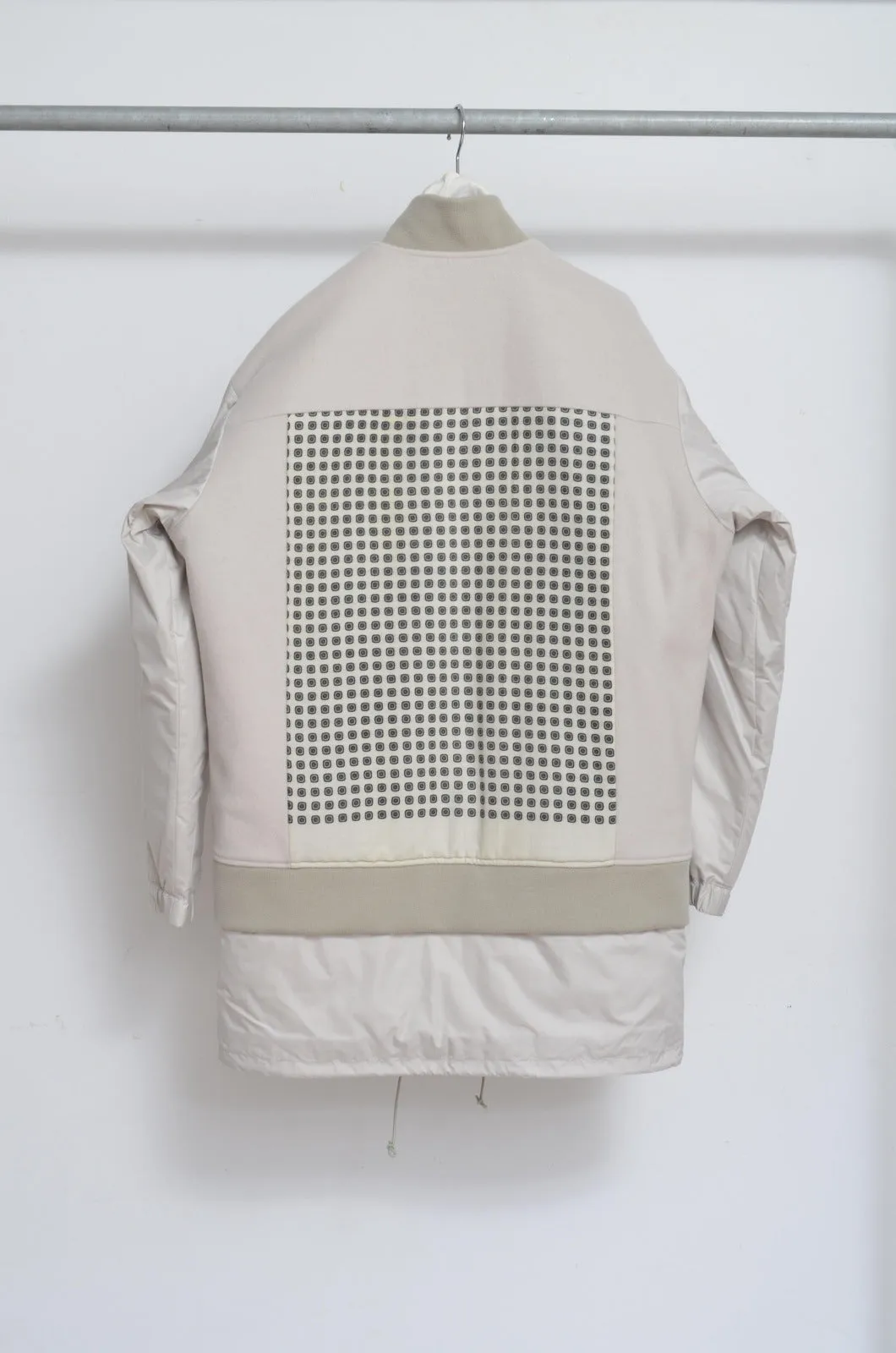 REMIX MELTON LAYER STADIUM JACKET/BEG/01