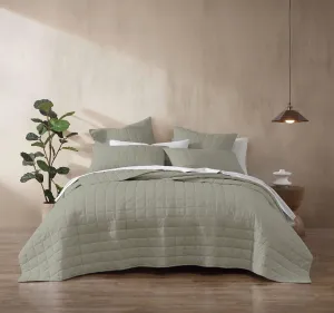 Rhodes Coverlet Range Moss