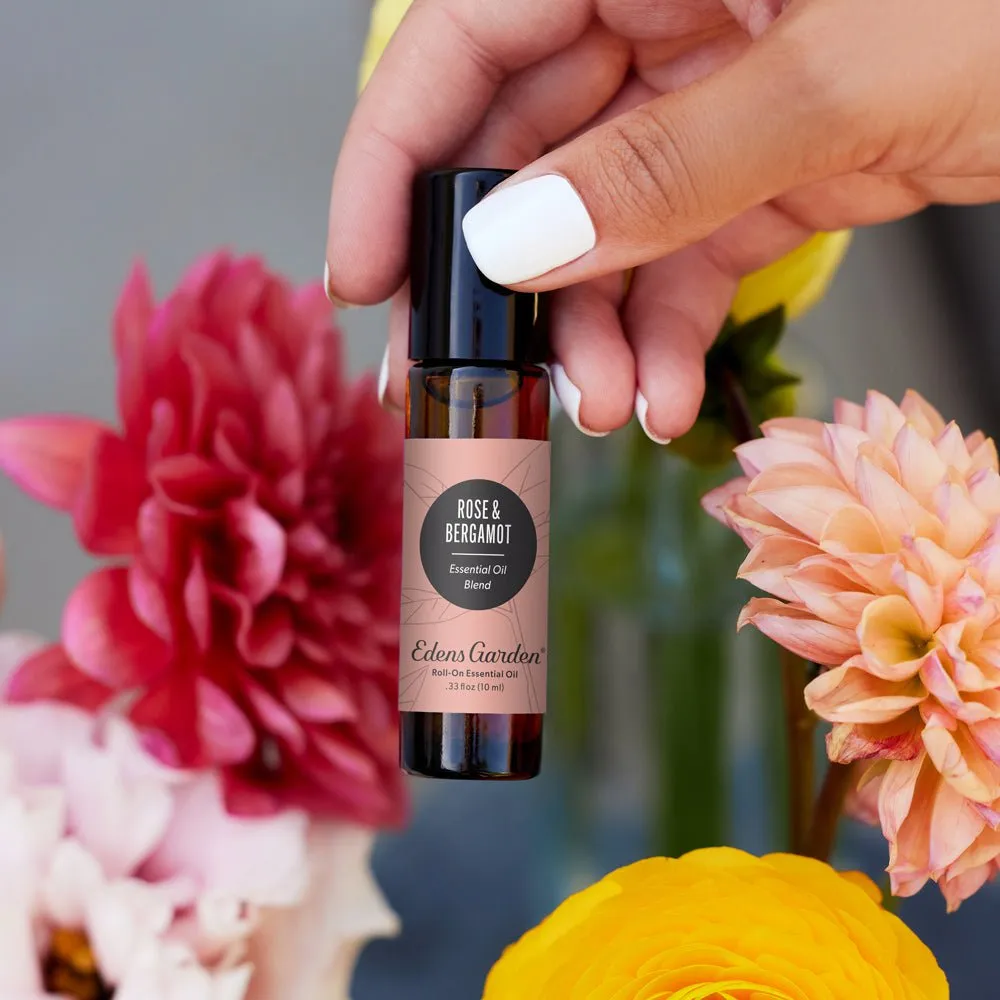 Rose & Bergamot Essential Oil Blend- A Perfect Mix Of Floral & Citrus