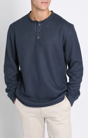 Sherpa Bonded Waffle Long Sleeve Henley