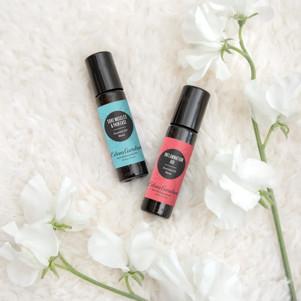 Sore Muscles & Pain Ease Essential Oil Blend- With Peppermint & Lavender For Recovery