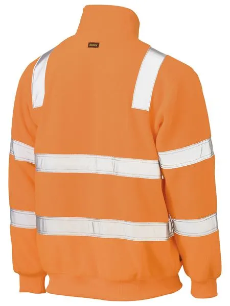 Taped Hi Vis Rail Polar Fleece Jumper - BK6816T