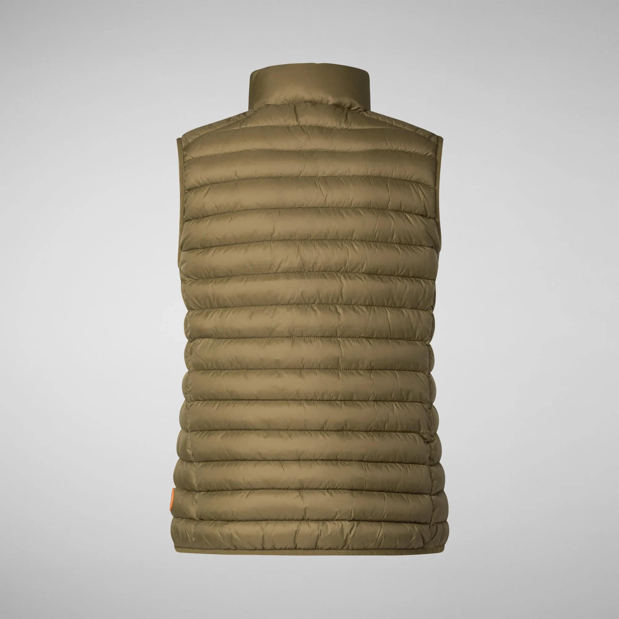 Women's Animal free Puffer Vest Charlotte in Husk Green